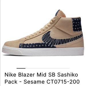 Nike Blazer Mid SB Sashiko Pack- Sesame